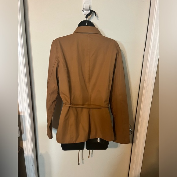Enzo Angiolini Tan Belted Light Jacket Sz M - Picture 3 of 15
